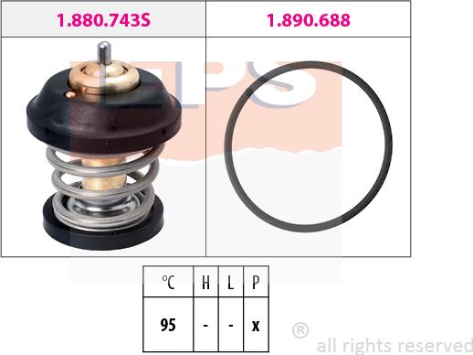 MDR EPS-1880 743 - Termostat, soyuducu furqanavto.az