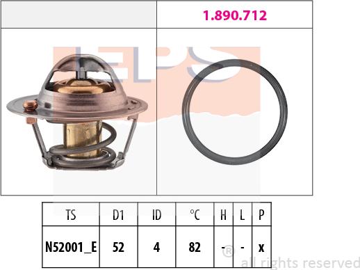 MDR EPS-1880 725 - Termostat, soyuducu furqanavto.az