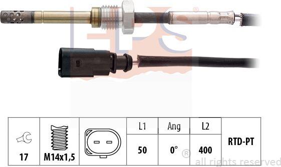 MDR EPS-1220 066 - Sensor, işlənmiş qazın temperaturu furqanavto.az