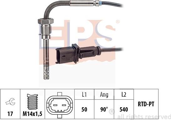 MDR EPS-1220 350 - Sensor, işlənmiş qazın temperaturu furqanavto.az