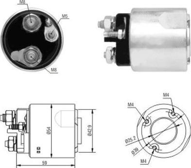 Meat & Doria 46062 - Solenoid açarı, başlanğıc furqanavto.az