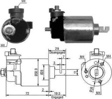 Meat & Doria 46079 - Solenoid açarı, başlanğıc furqanavto.az