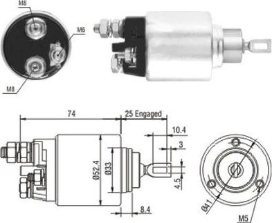 Meat & Doria 46144 - Solenoid açarı, başlanğıc furqanavto.az