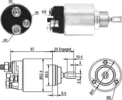 Meat & Doria 46151 - Solenoid açarı, başlanğıc furqanavto.az