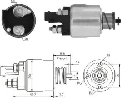 Meat & Doria 46158 - Solenoid açarı, başlanğıc furqanavto.az