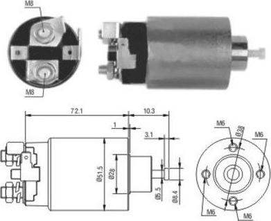 Meat & Doria 46162 - Solenoid açarı, başlanğıc furqanavto.az