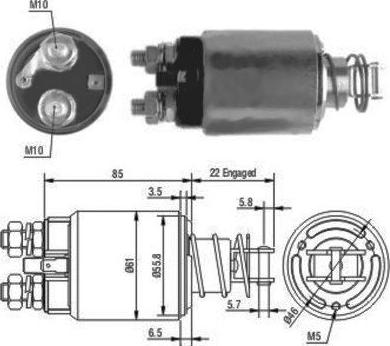 Meat & Doria 46119 - Solenoid açarı, başlanğıc furqanavto.az