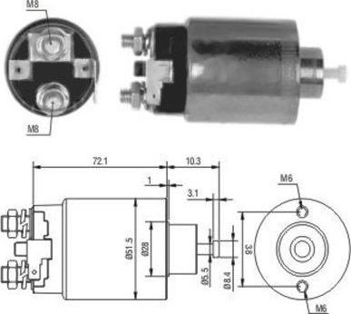 Meat & Doria 46179 - Solenoid açarı, başlanğıc furqanavto.az