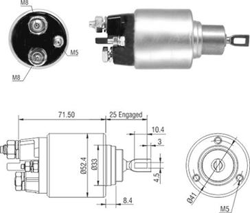 Meat & Doria 46308 - Solenoid açarı, başlanğıc furqanavto.az