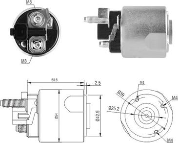 Meat & Doria 46224 - Solenoid açarı, başlanğıc furqanavto.az