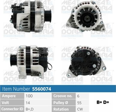 Meat & Doria 5560074 - Alternator furqanavto.az