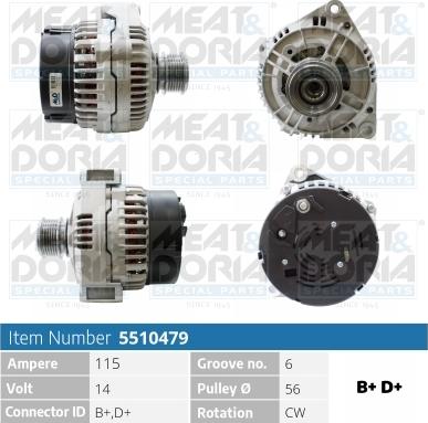 Meat & Doria 5510479 - Alternator furqanavto.az