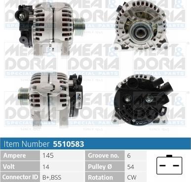 Meat & Doria 5510583 - Alternator furqanavto.az