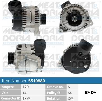 Meat & Doria 5510880 - Alternator furqanavto.az