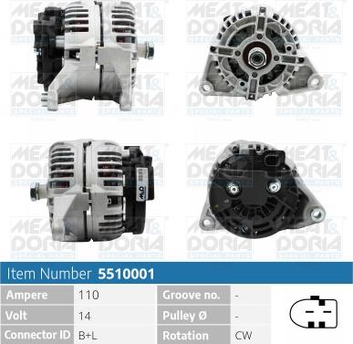 Meat & Doria 5510753 - Alternator furqanavto.az