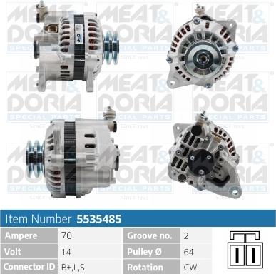 Meat & Doria 5535485 - Alternator furqanavto.az