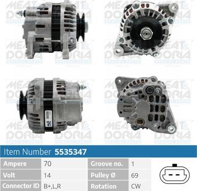 Meat & Doria 5535347 - Alternator furqanavto.az