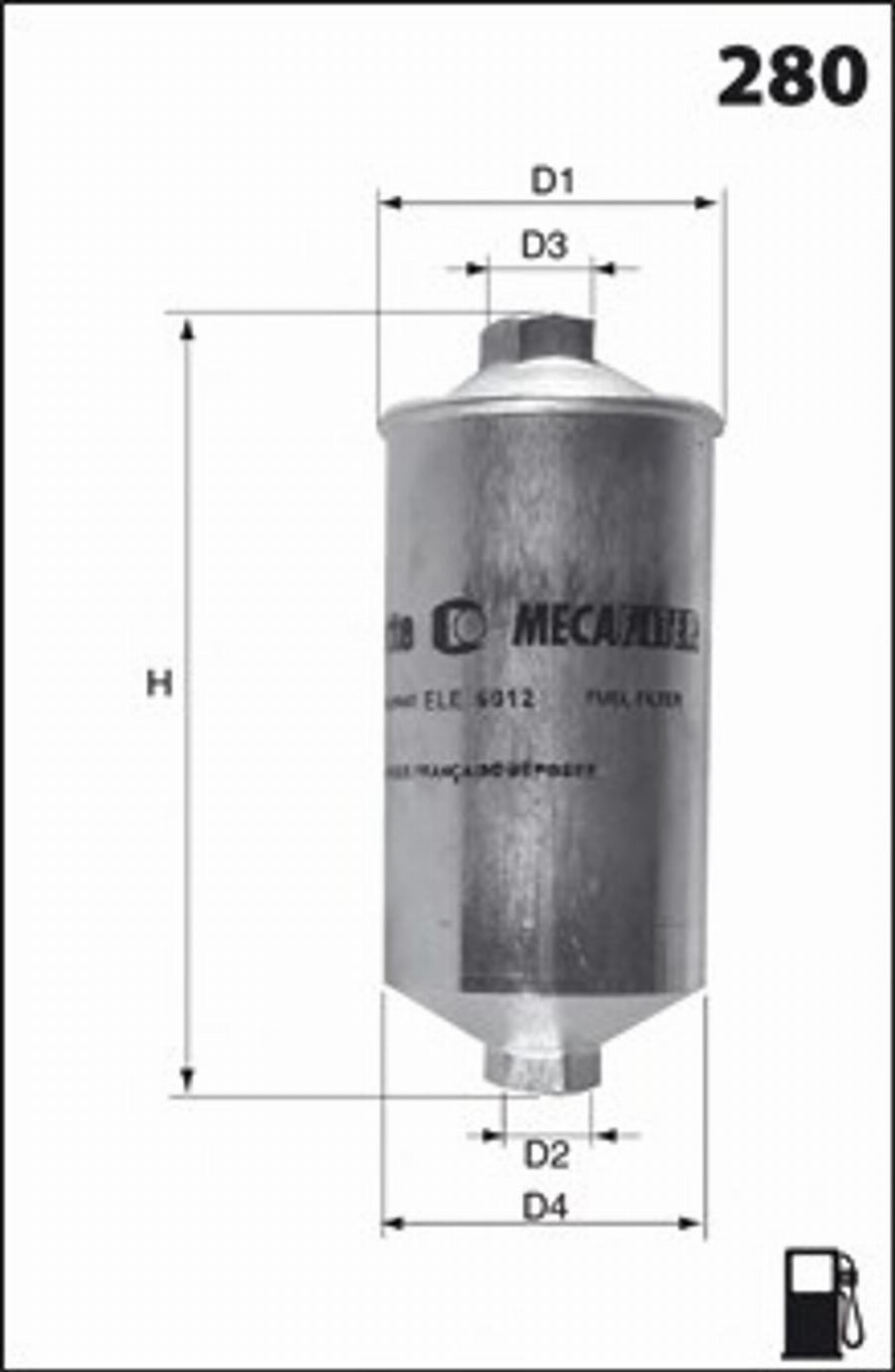 Mecafilter E14 - Yanacaq filtri furqanavto.az