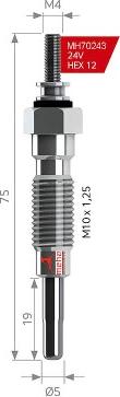 MEHA AUTOMOTIVE MH70243 - İşıqlandırma şamı furqanavto.az