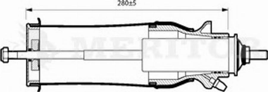 Meritor MLF5102 - Amortizator, kabin asması furqanavto.az