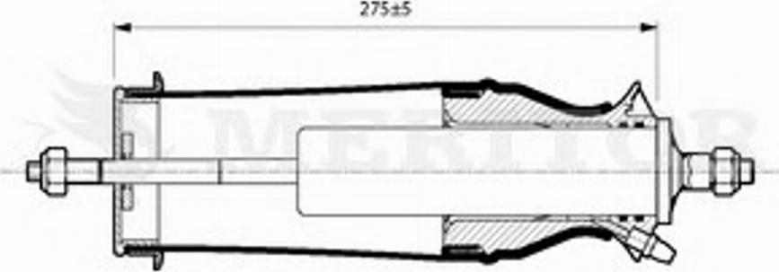 Meritor MLF5204 - Amortizator, kabin asması furqanavto.az