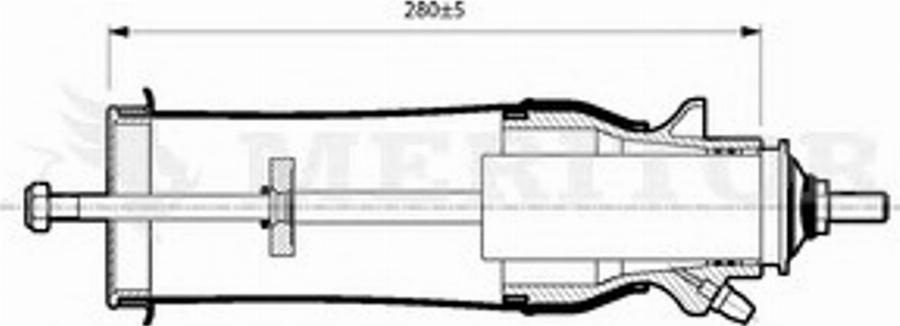 Meritor MLF5201 - Amortizator, kabin asması furqanavto.az