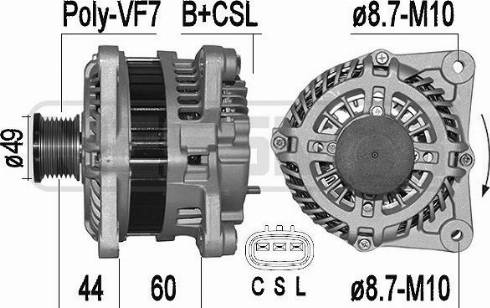 Messmer 209515A - Alternator furqanavto.az