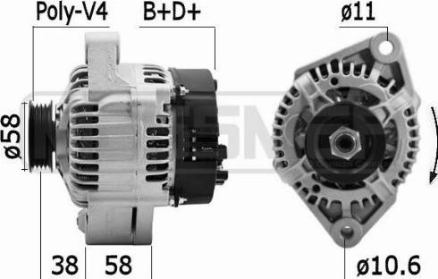 Messmer 209608A - Alternator furqanavto.az