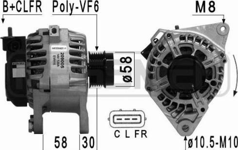 Messmer 209005 - Alternator furqanavto.az