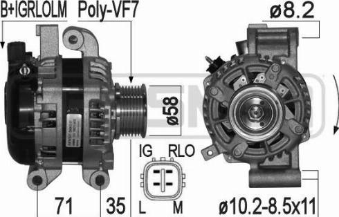 Messmer 209298 - Alternator furqanavto.az