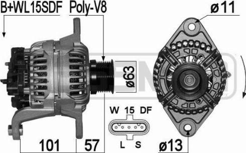 Messmer 210966A - Alternator furqanavto.az