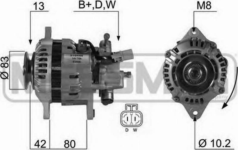 Messmer 210456 - Alternator furqanavto.az