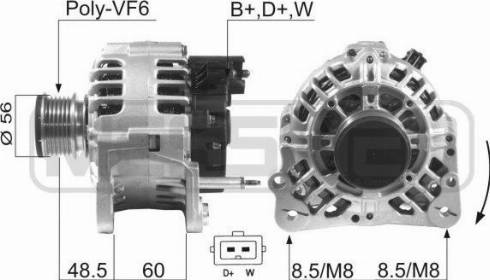 Messmer 210093R - Alternator furqanavto.az