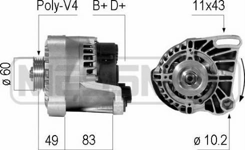 Messmer 210086A - Alternator furqanavto.az