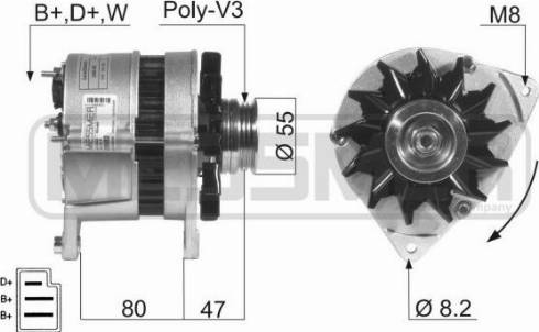 Messmer 210082A - Alternator furqanavto.az