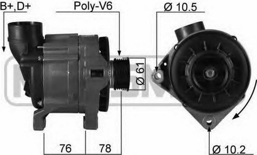 Messmer 210144 - Alternator furqanavto.az