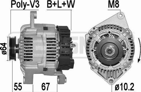 Messmer 210166A - Alternator furqanavto.az