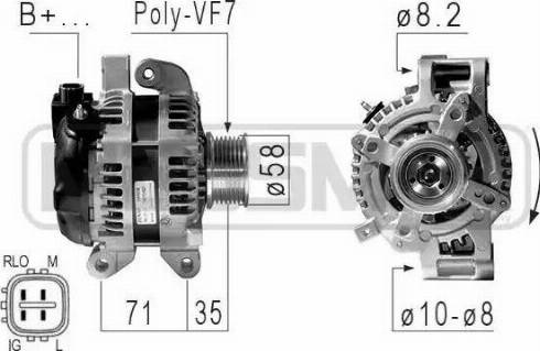 Messmer 210842 - Alternator furqanavto.az