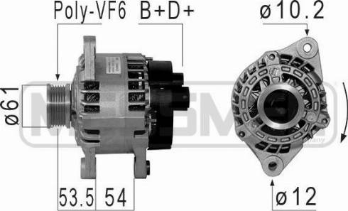 Messmer 210853A - Alternator furqanavto.az