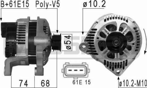 Messmer 210868A - Alternator furqanavto.az