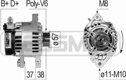 Messmer 210830A - Alternator furqanavto.az