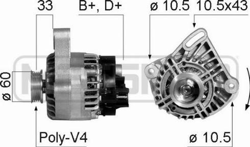 Messmer 210348A - Alternator furqanavto.az