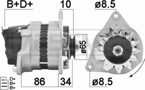 Messmer 210343A - Alternator furqanavto.az