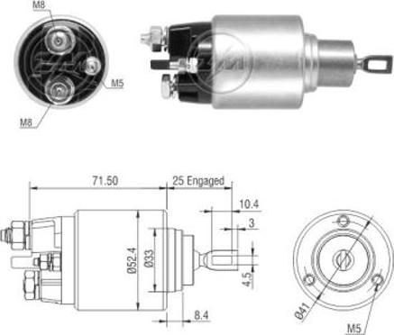 Messmer 227937 - Solenoid açarı, başlanğıc furqanavto.az