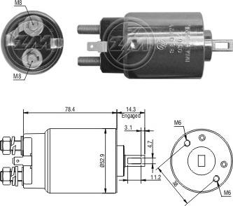 Messmer ZM980 - Solenoid açarı, başlanğıc furqanavto.az