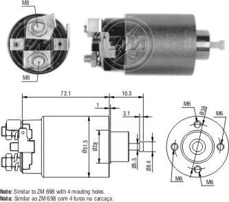 Messmer ZM4698 - Solenoid açarı, başlanğıc furqanavto.az