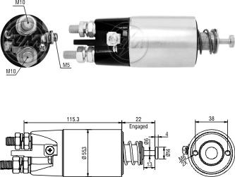 Messmer ZM4897 - Solenoid açarı, başlanğıc furqanavto.az