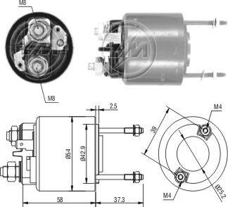 Messmer ZM594 - Solenoid açarı, başlanğıc furqanavto.az