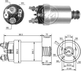 Messmer ZM561 - Solenoid açarı, başlanğıc furqanavto.az