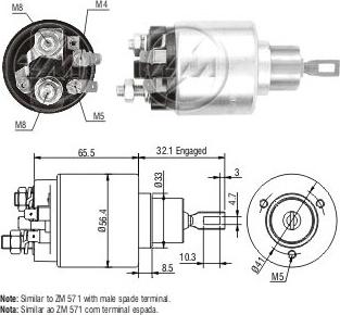 Messmer ZM580 - Solenoid açarı, başlanğıc furqanavto.az